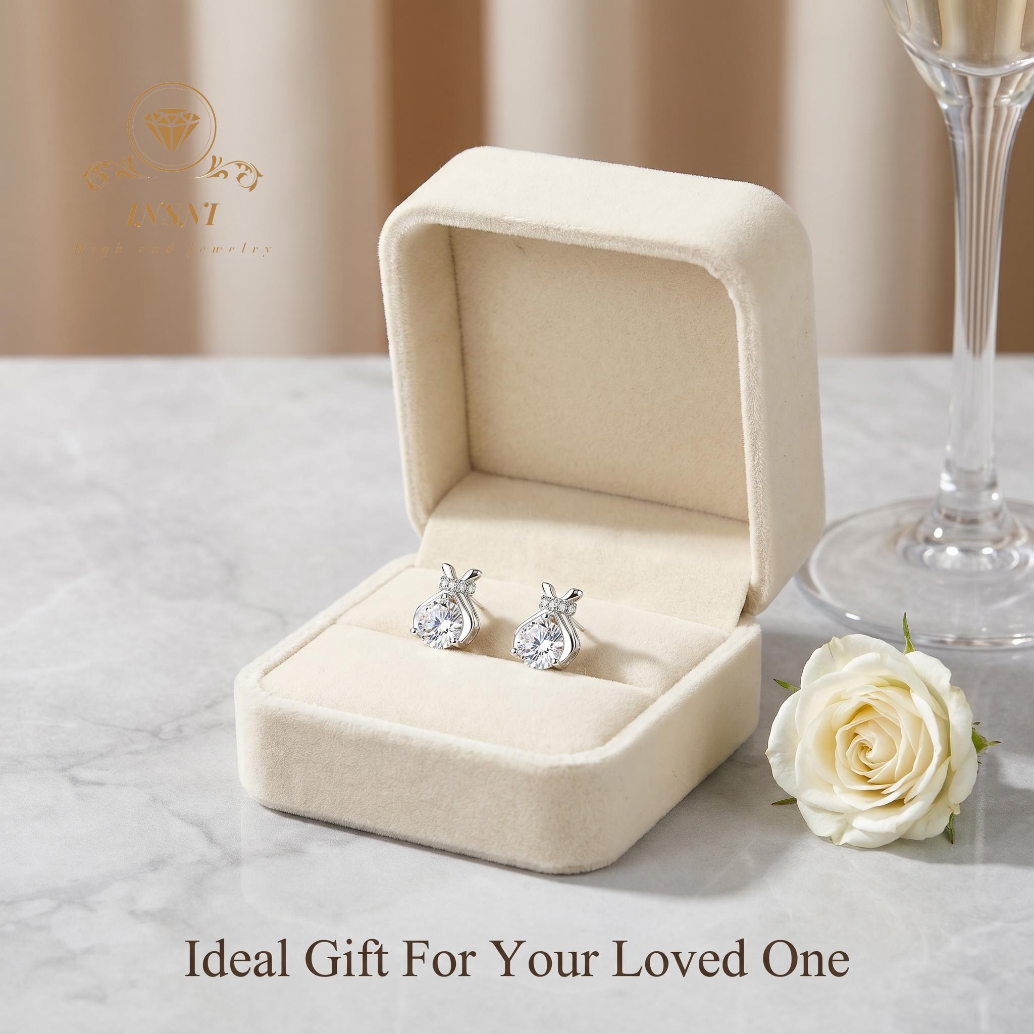 S925 Silver Moissanite Bow Luc - Luxury Bags Affordable ulasan dan harga