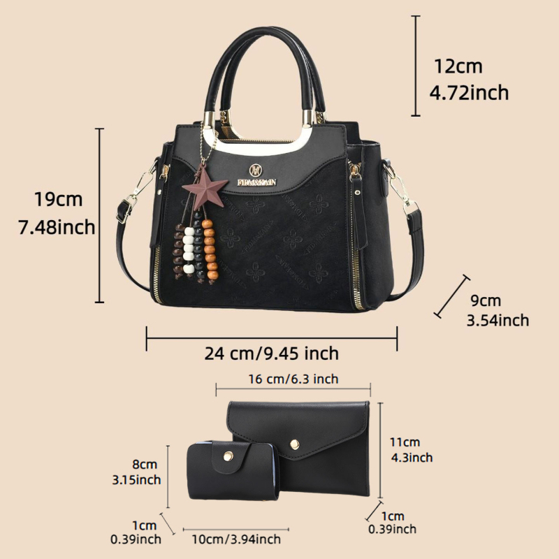 Stylish women's handbag, solid - Luxury Bags For You ulasan dan harga