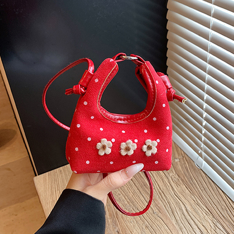 Autumn Winter Sweet Flower Min - Half Moon Bag Suede ulasan dan harga