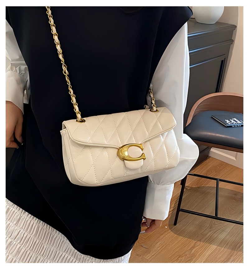 Women Quilted Leather Shoulder - Luxury Bags Logo ulasan dan harga