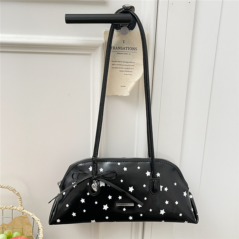 New PU Stars Bow Zipper Sweet  - Luxury Bags Affordable ulasan dan harga