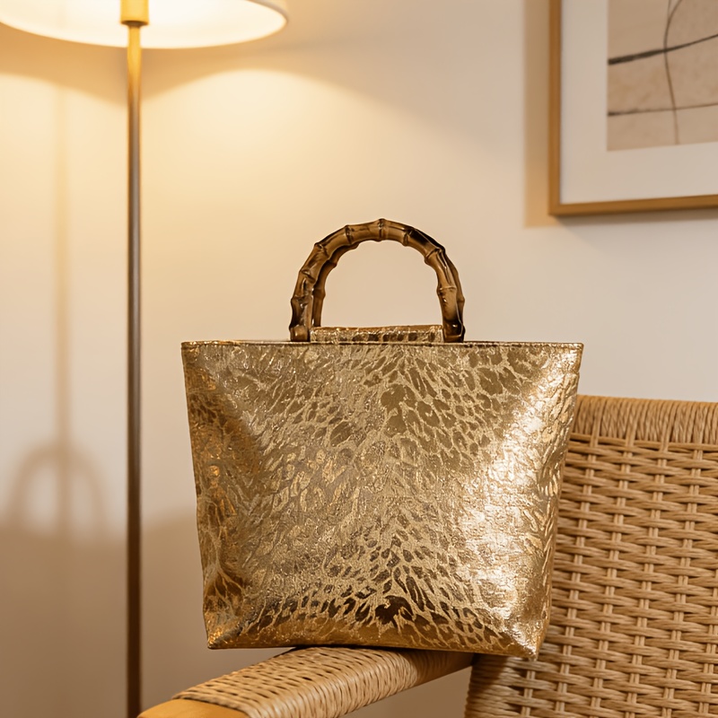 Light luxury metallic gold jac - Luxury Bags Gold ulasan dan harga