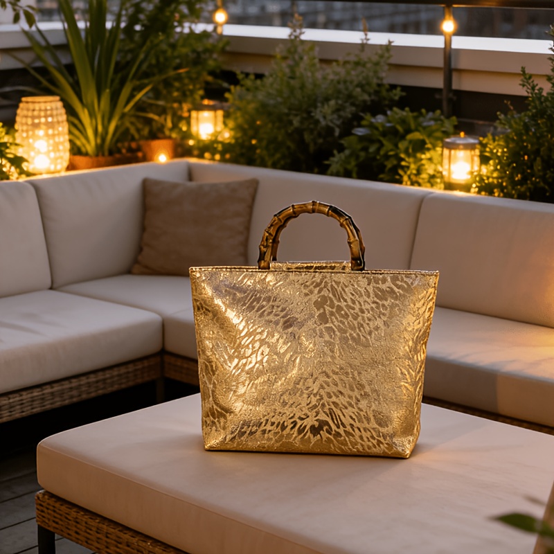 Light luxury metallic gold jac - Luxury Bags Gold ulasan dan harga