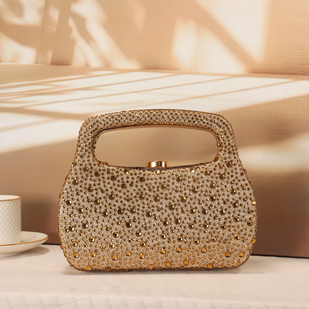 Gold glitter luxury hot diamon - Luxury Bags Gold ulasan dan harga
