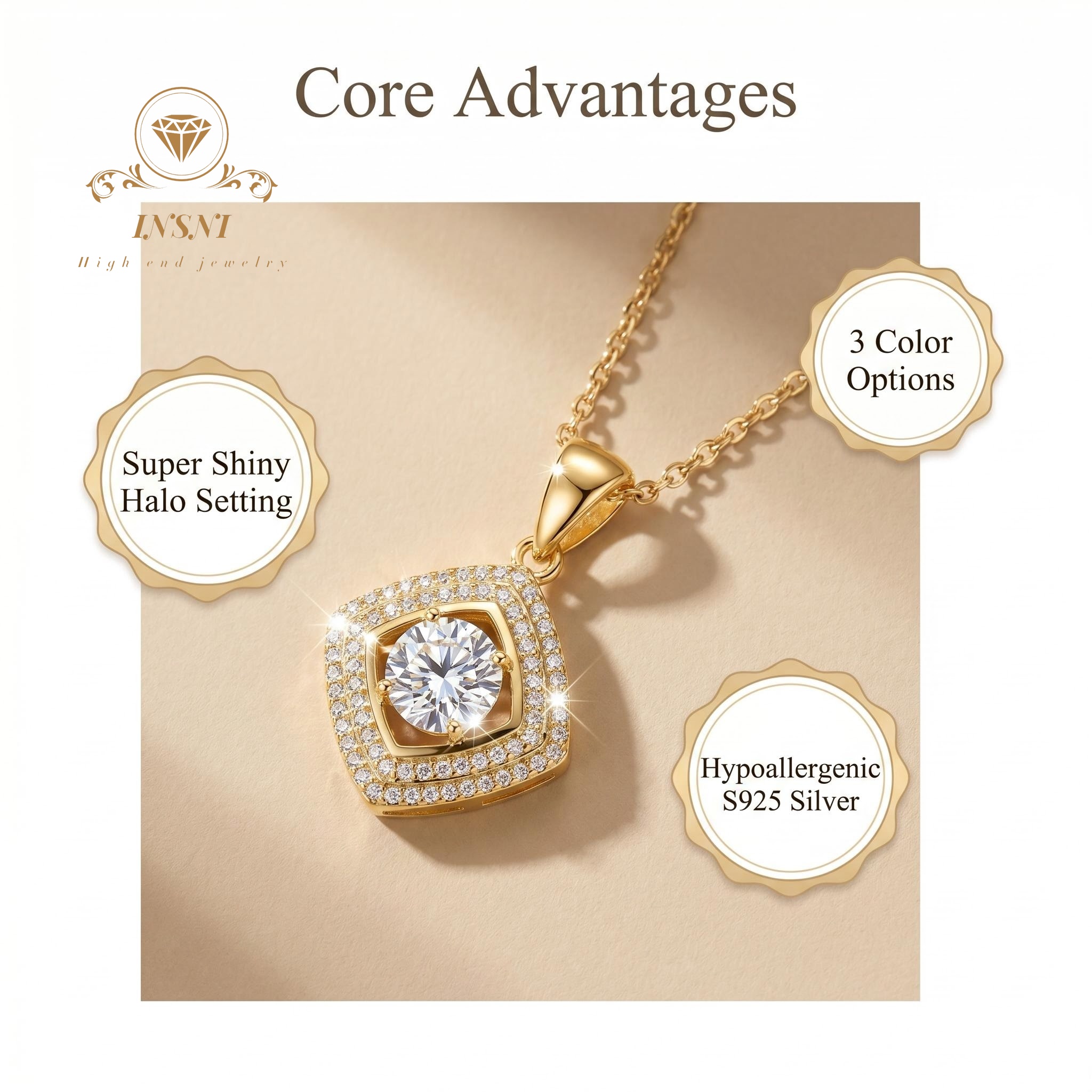 S925 Silver Smart Moissanite S - Luxury Bags Affordable ulasan dan harga