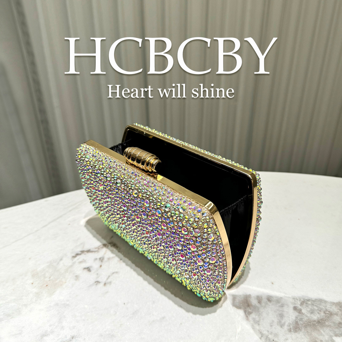 Gold shiny luxury hot diamond  - Luxury Bags Gold ulasan dan harga
