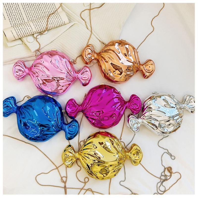 Candy Acrylic Fashion Wedding  - Luxury Bags Gold ulasan dan harga