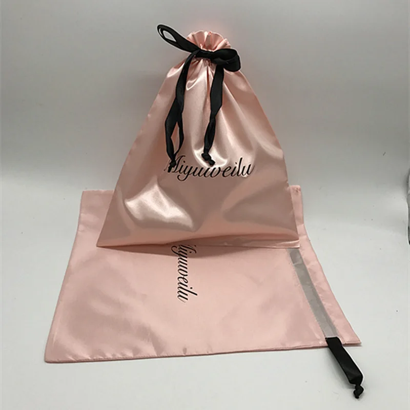 50PCS Luxury Satin Hair Pouch  - Luxury Bags Logo ulasan dan harga