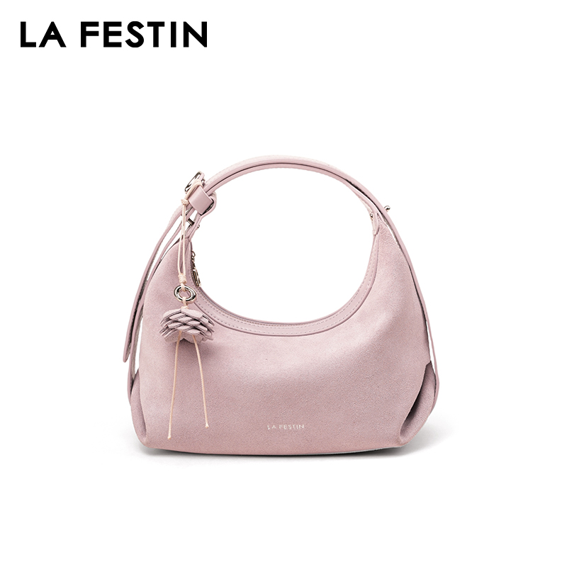 LA FESTIN Original Handbag Wom - Half Moon Bag Suede ulasan dan harga