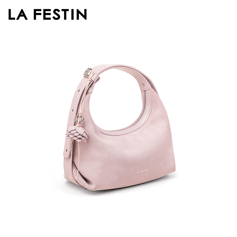 LA FESTIN Original Handbag Wom - Half Moon Bag Suede ulasan dan harga