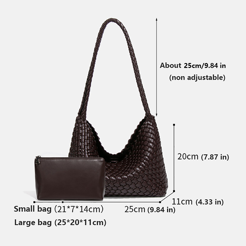 Woven Shoulder Bag Women Handb - Half Moon Bag Suede ulasan dan harga