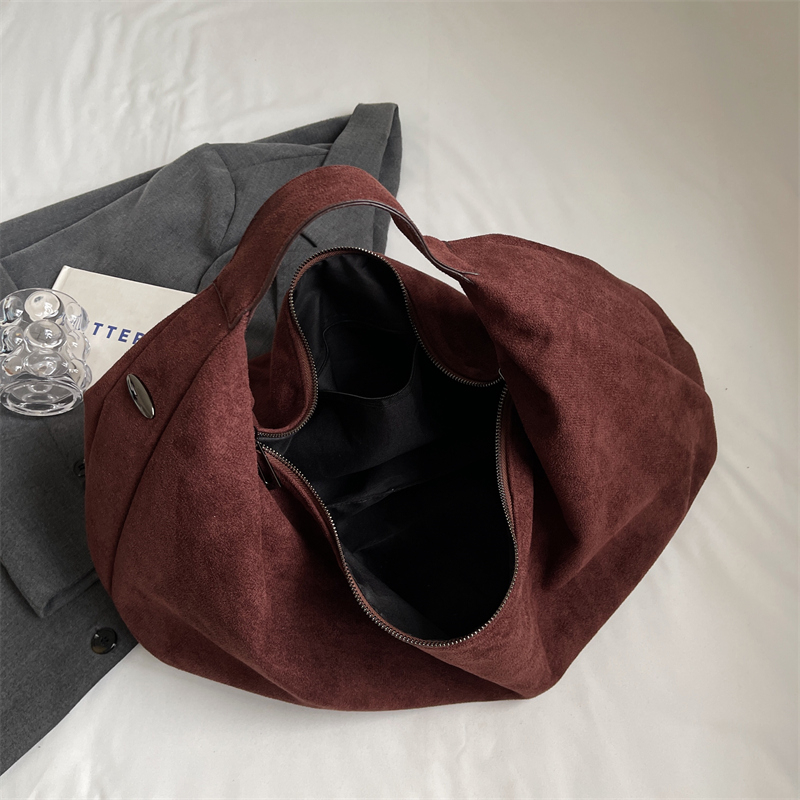 Women Half Moon Bags Large Cap - Half Moon Bag Suede ulasan dan harga
