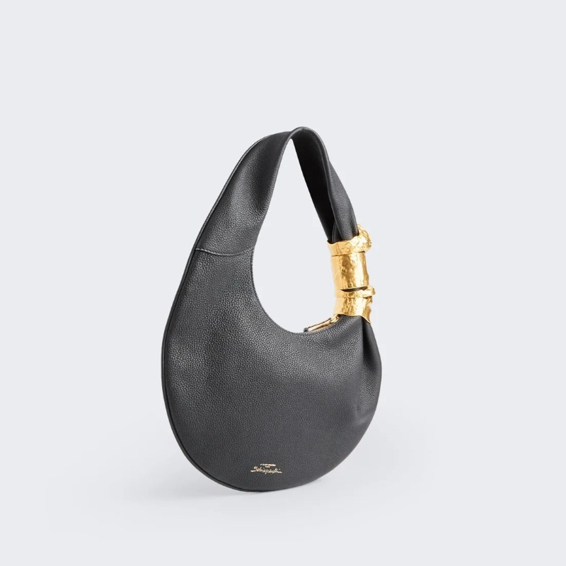 Designer Luxury Soufflé Bag Wo - Half Moon Bag Suede ulasan dan harga