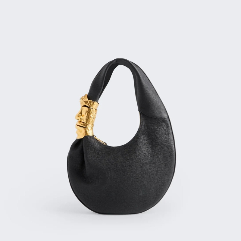 Designer Luxury Soufflé Bag Wo - Half Moon Bag Suede ulasan dan harga