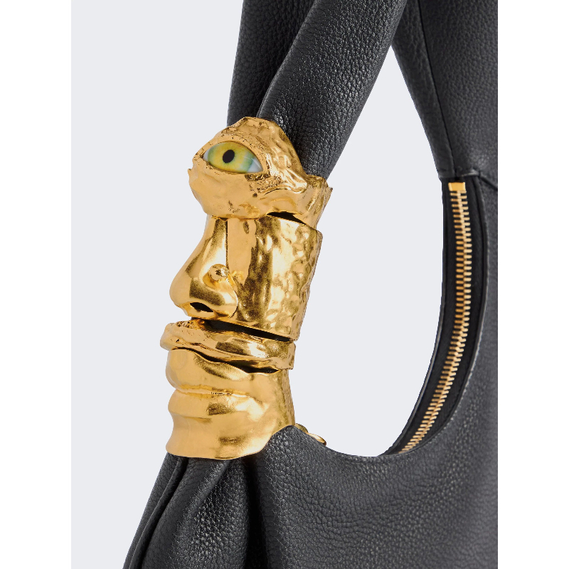 Designer Luxury Soufflé Bag Wo - Half Moon Bag Suede ulasan dan harga